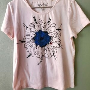 White Graphic T Shirt